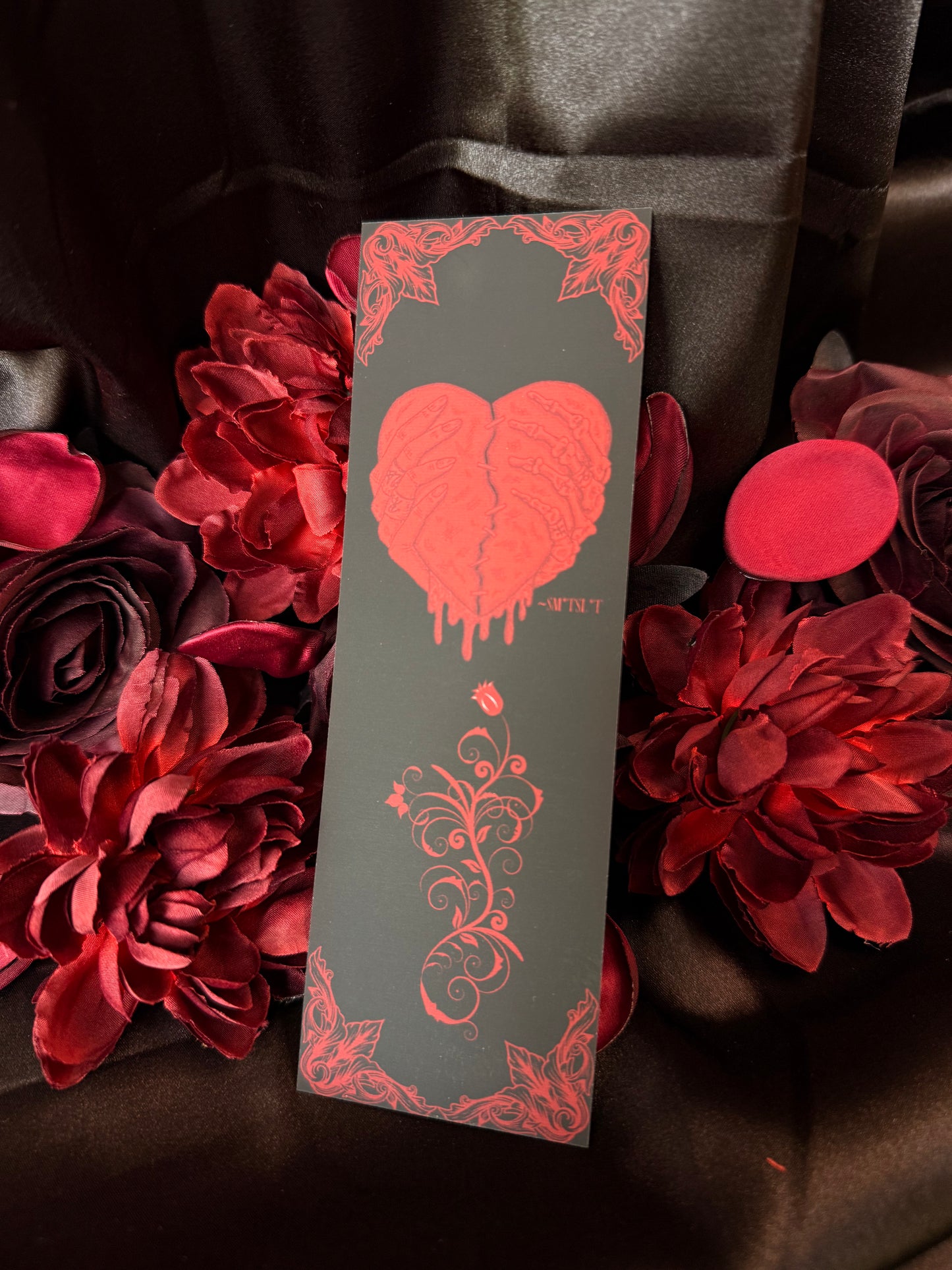 Dark romance addict bookmark