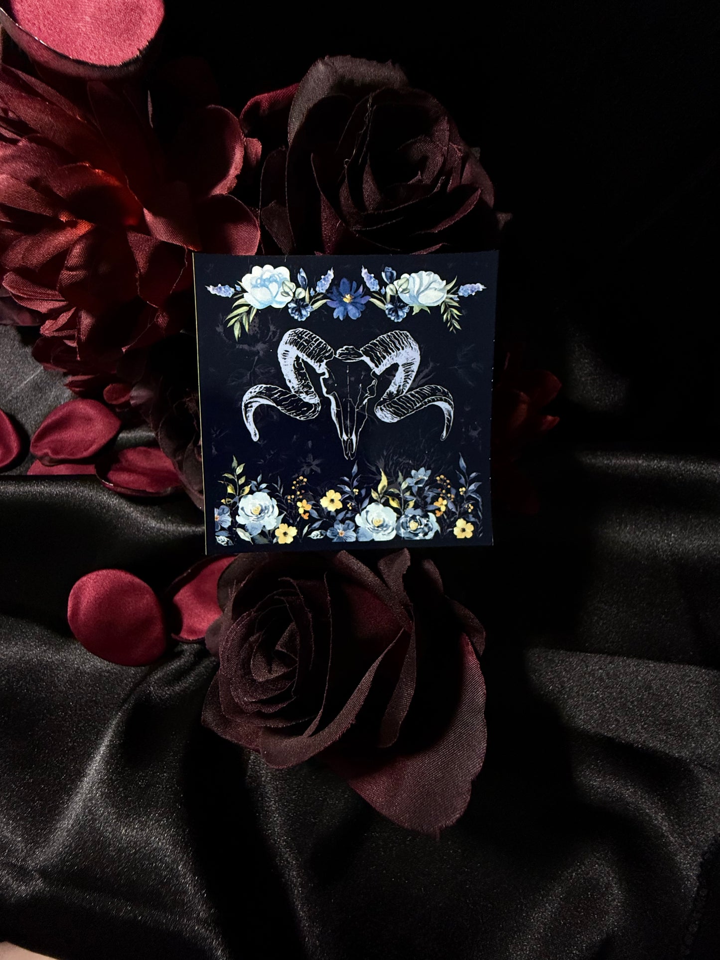 Floral Skull sticker