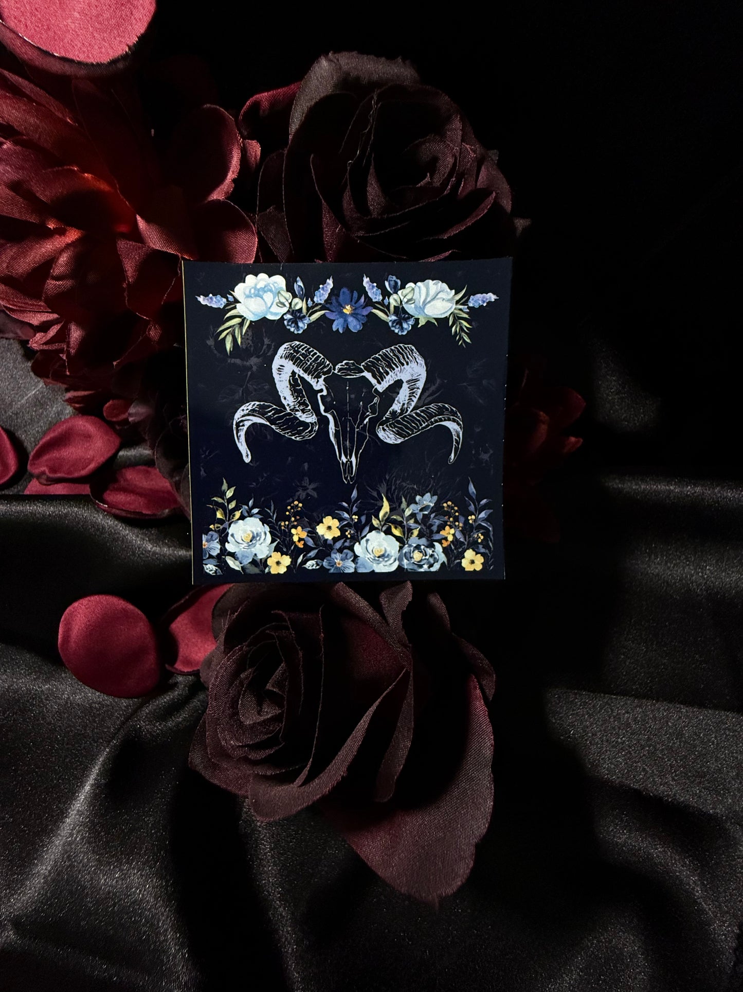 Floral Skull sticker