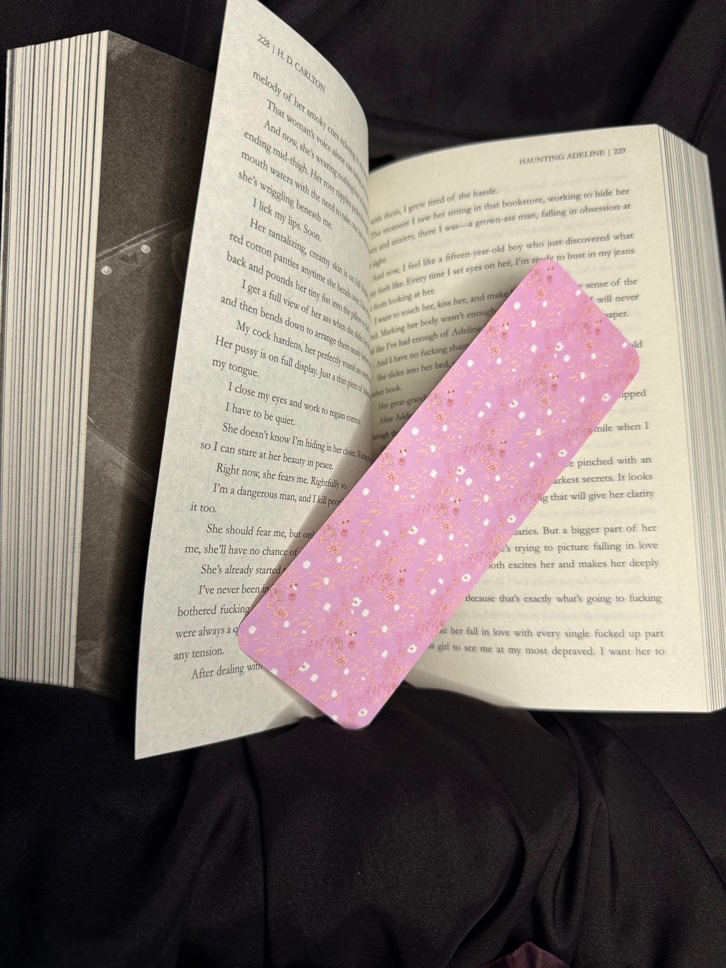 Pink "One more chapter" bookmark