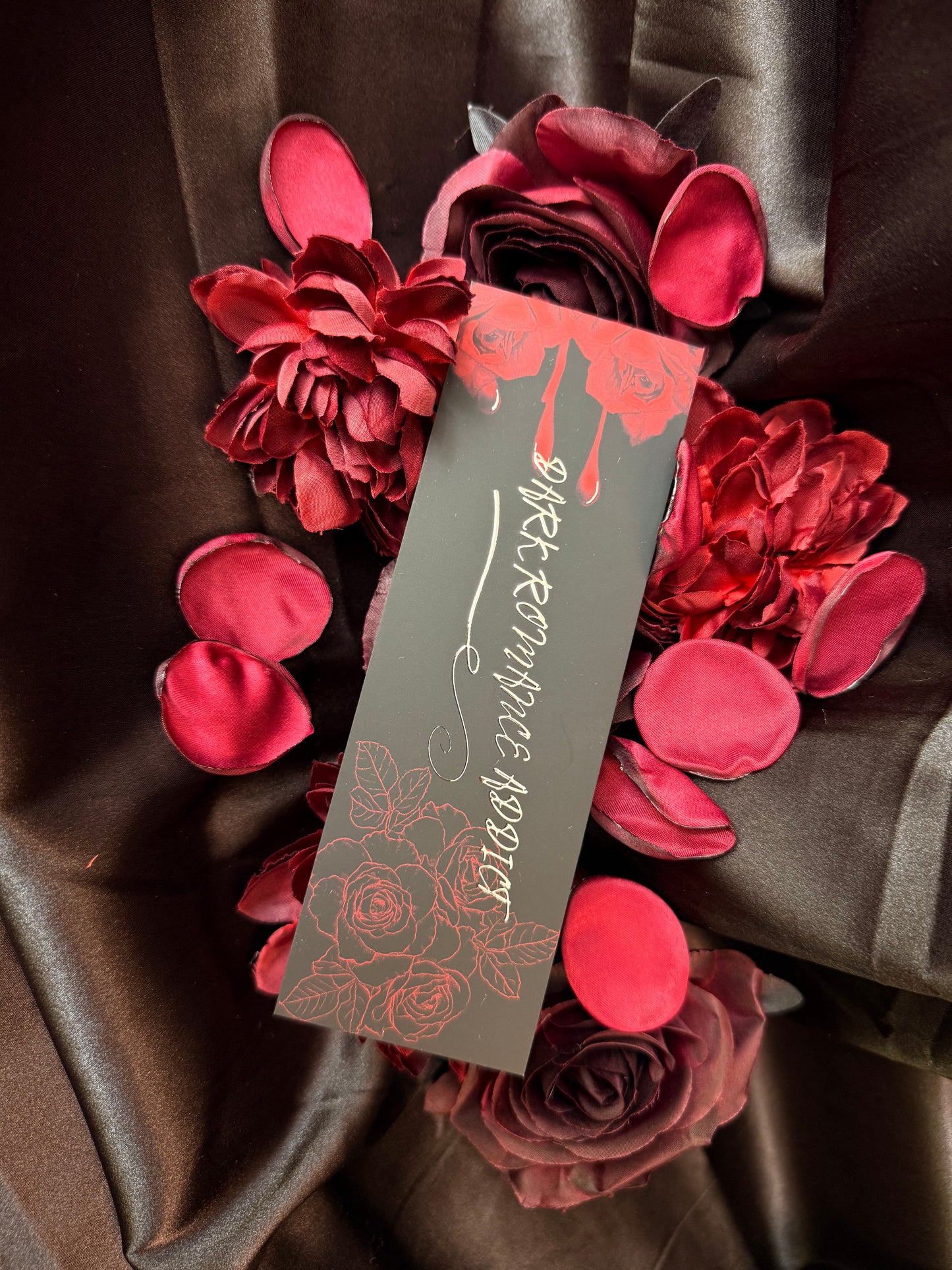 Dark romance addict bookmark