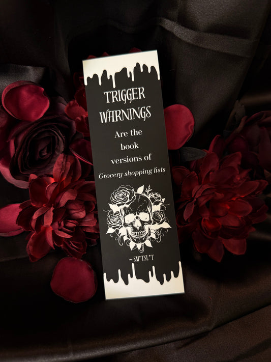 Trigger warnings bookmark